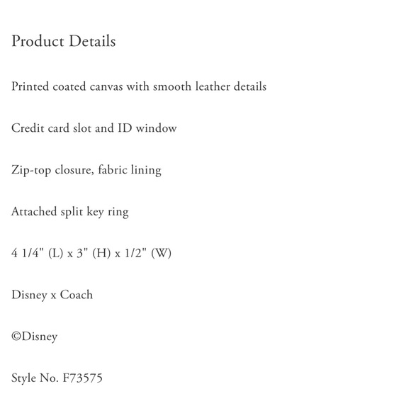 Disney x Coach Snow White Dwarfs Eyes ID keychain - Picture 5 of 5